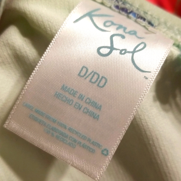 NWT RUFFLE STRAP ADJUSTABLE REMOVABLE PADS TIE BACK SWIMSUIT BRA TOP BIKINI SWIM - Picture 7 of 7